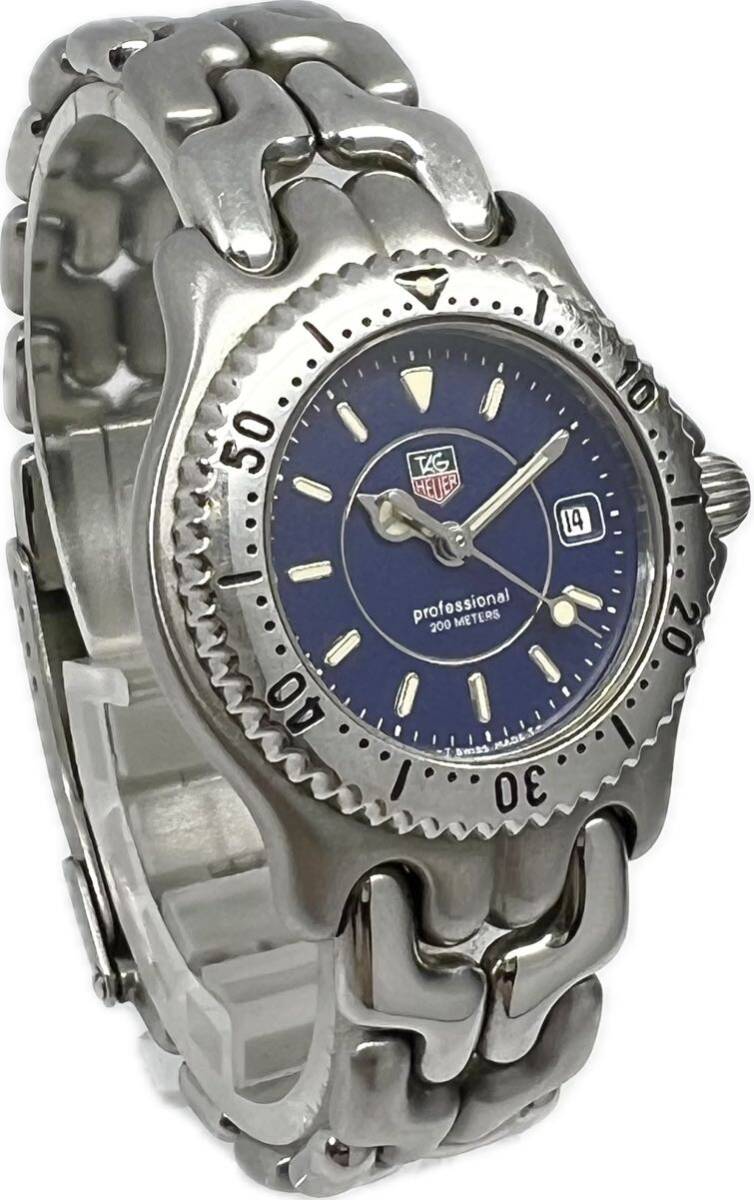 1 jpy ~ H international written guarantee attaching TAG Heuer cell WG131A blue dial lady's quartz Date antique attached box other clock 82186977