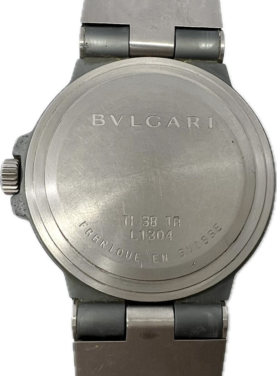 1 jpy ~ H international written guarantee attaching BVLGARY Diagono titanium TI38TA men's self-winding watch Date carbon dial clock 62252442