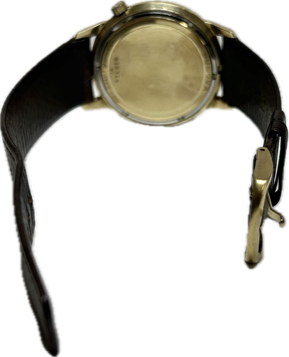 1 иен ~ T BULOVA Broba akyuto long Gold модель мужской звук . часы Date античный Junk часы 6225576