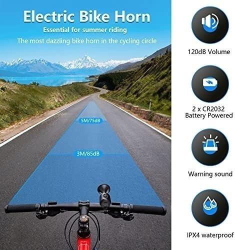BSSOK 電動自転車ホーン 120dB 電子自転車ベル 大音量