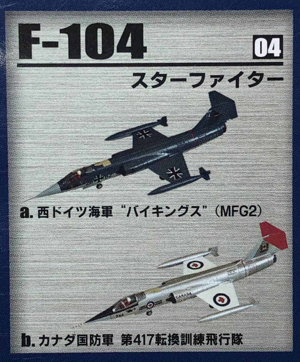 1/144 F-104 スターファイター カナダ国防軍 第417転換訓練飛行隊 ♯ 4-B エフトイズ アクロチームコレクション2 _完成イメージ。A は含みません。