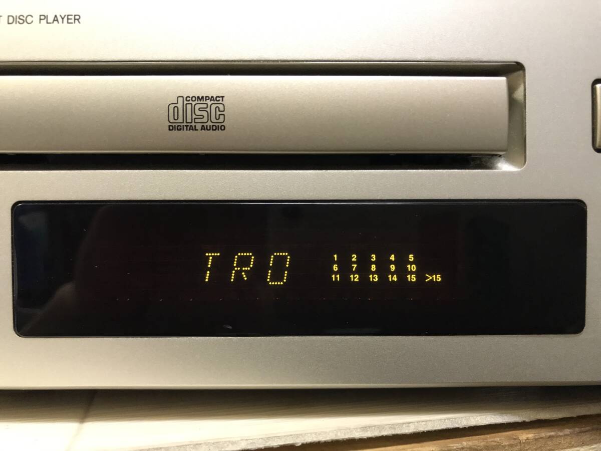 A10202○ONKYO オンキョー コンパクトディスクプレーヤー CDプレーヤー C-705 CD再生不可 通電OK 240401の画像2