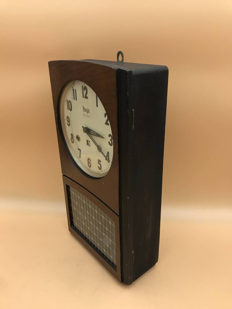 A10307○meiji 明治 振り子時計 掛け時計 柱時計 アナログ A10307○meiji 明治 振り子時計 掛け時計 柱時計 アナログ