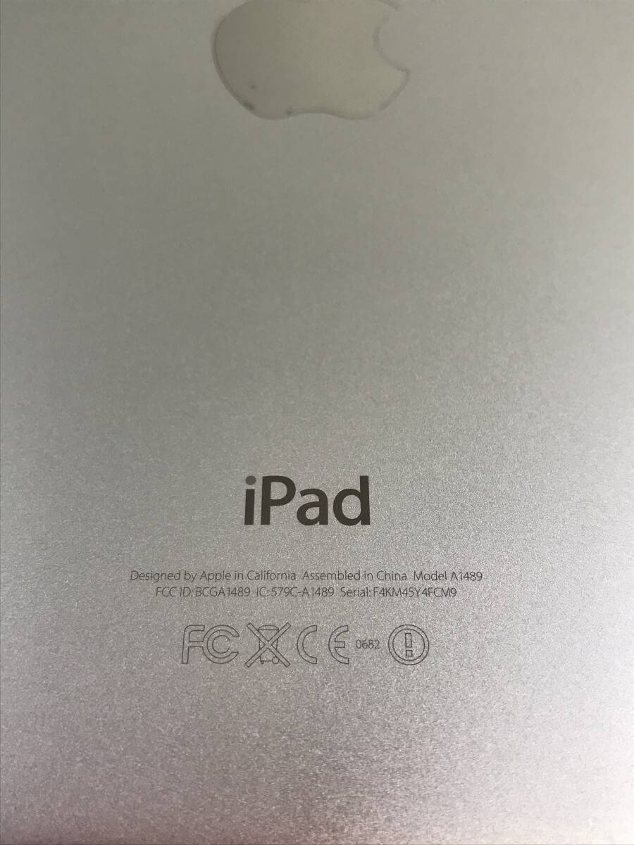 S4845○Apple アップル iPad mini アイパッド ミニ 第2世代 A1489 タブレット アクティベーションロックあり 端末 【ジャンク】 240418の画像4