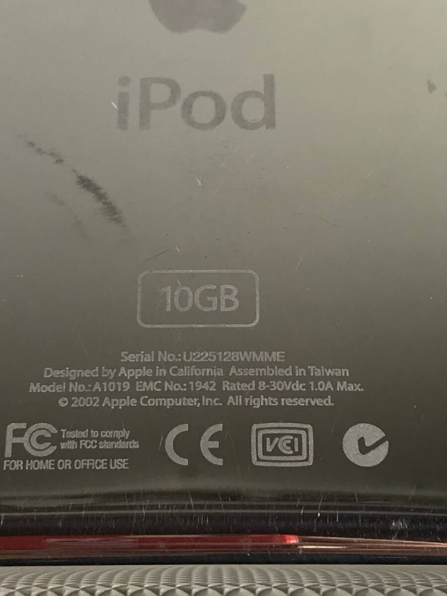 S4870○Apple アップル iPod アイポッド 第2世代 10GB A1019 ケース/イヤホン付 訳あり 動作OK 【保証あり】 240419の画像8