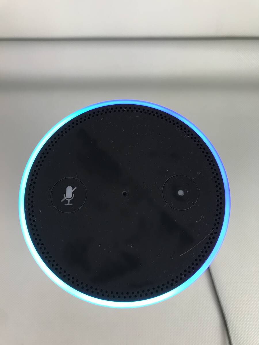 A10447○Amazon アマゾン スマートスピーカー Echo Plus エコープラス ZE39KL アダプター PS73BR 訳あり 通電OK 240426の画像2