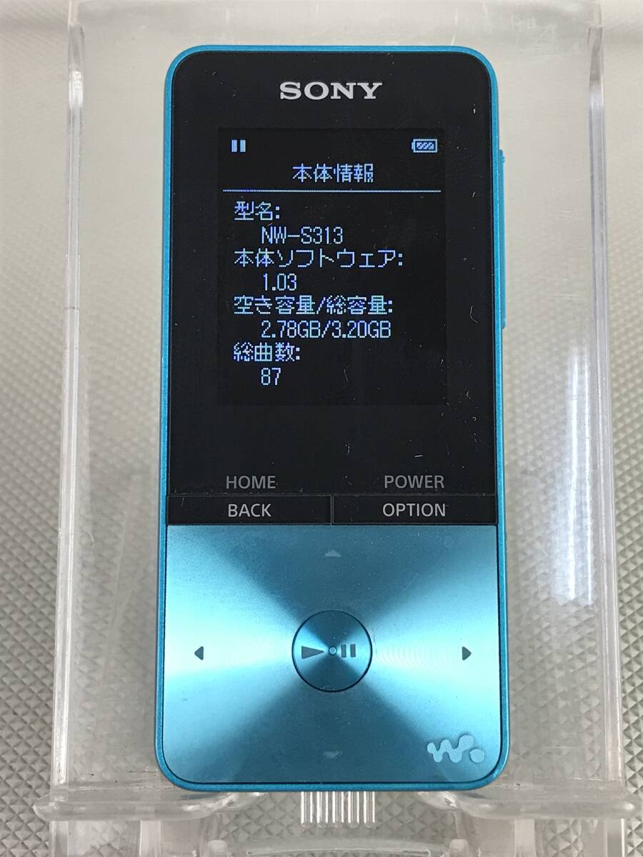 A10466○SONY ソニー WALKMAN ウォークマン NW-S313 4GB スピーカー RDP-NWT19 AC-E5212 デジタルメディアプレーヤー 【保証あり】240426の画像2