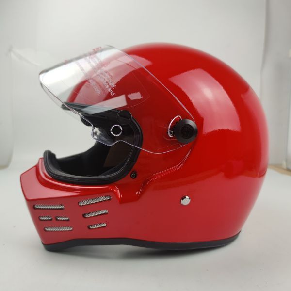バイク用　ライダーズ　オンロー ド　ガラス繊維　フルフェイスヘ ルメット　ATV-8シリーズ　艶有り赤　サイズ指定可能_画像3
