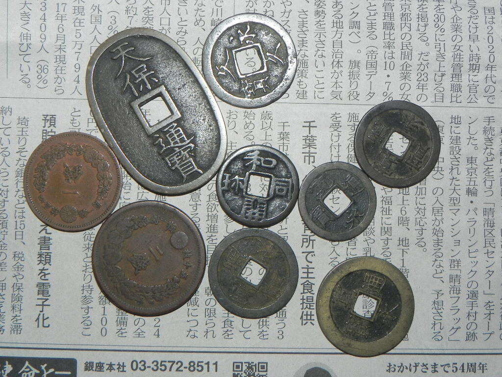 日本　古銭 貨幣 硬貨 いろいろ　骨董　Coin_画像2
