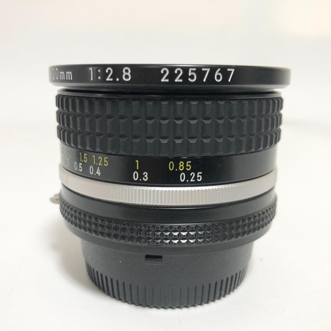 【C4599】NIKON NIKKOR 20mm F2.8 Ai-s 広角 単焦点 レンズの画像9