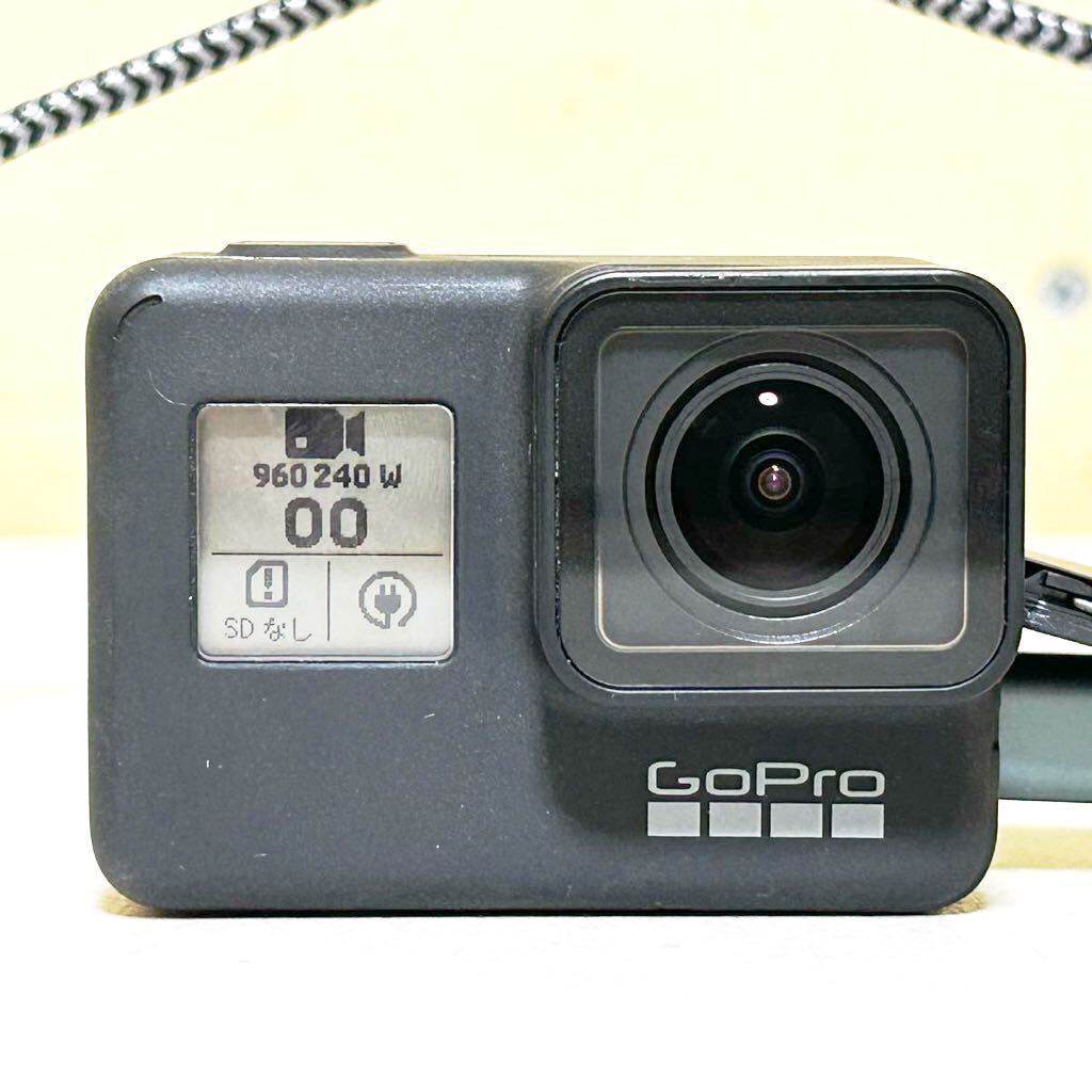 #D23F GoPro Hero7 Black 通電確認済み ゴープロ ヒーロー7 ブラック アクションカメラ 付属品 パーツ 広角 ビデオカメラの画像3