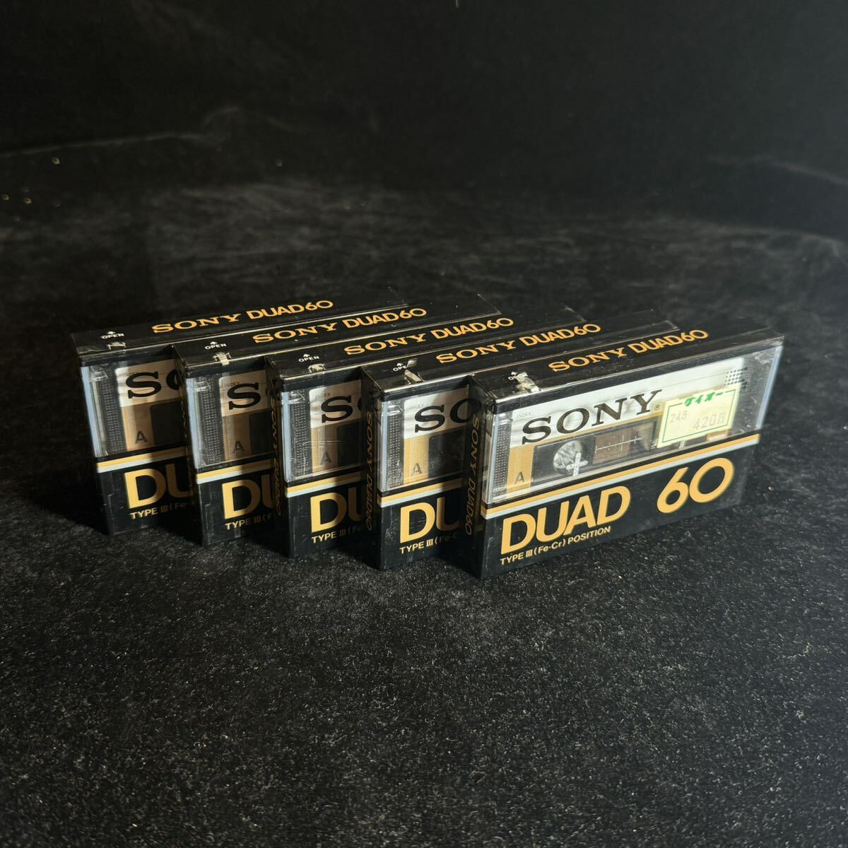 未使用 SONY DUAD 60 カセットテープ 5本セット 大量 まとめ TYPE III (Fe-Cr) Position 未開封 デッドストック type3の画像5