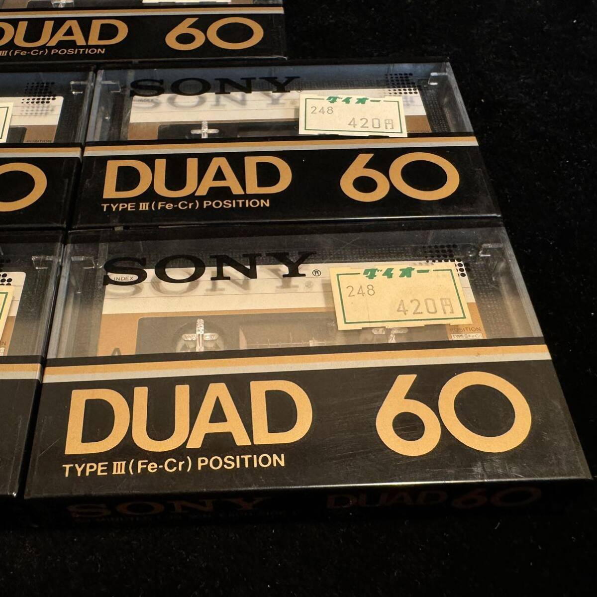 未使用 SONY DUAD 60 カセットテープ 5本セット 大量 まとめ TYPE III (Fe-Cr) Position 未開封 デッドストック type3の画像3