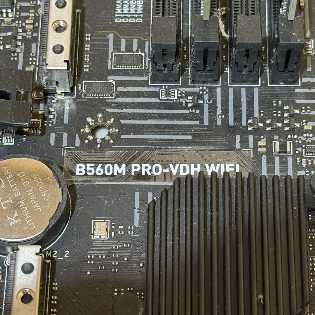 MSI B560M PRO-VDH WIFI マザーボード CRUCIAL DDR4-3200 16GB メモリ ジャンク MICRO ATXの画像3