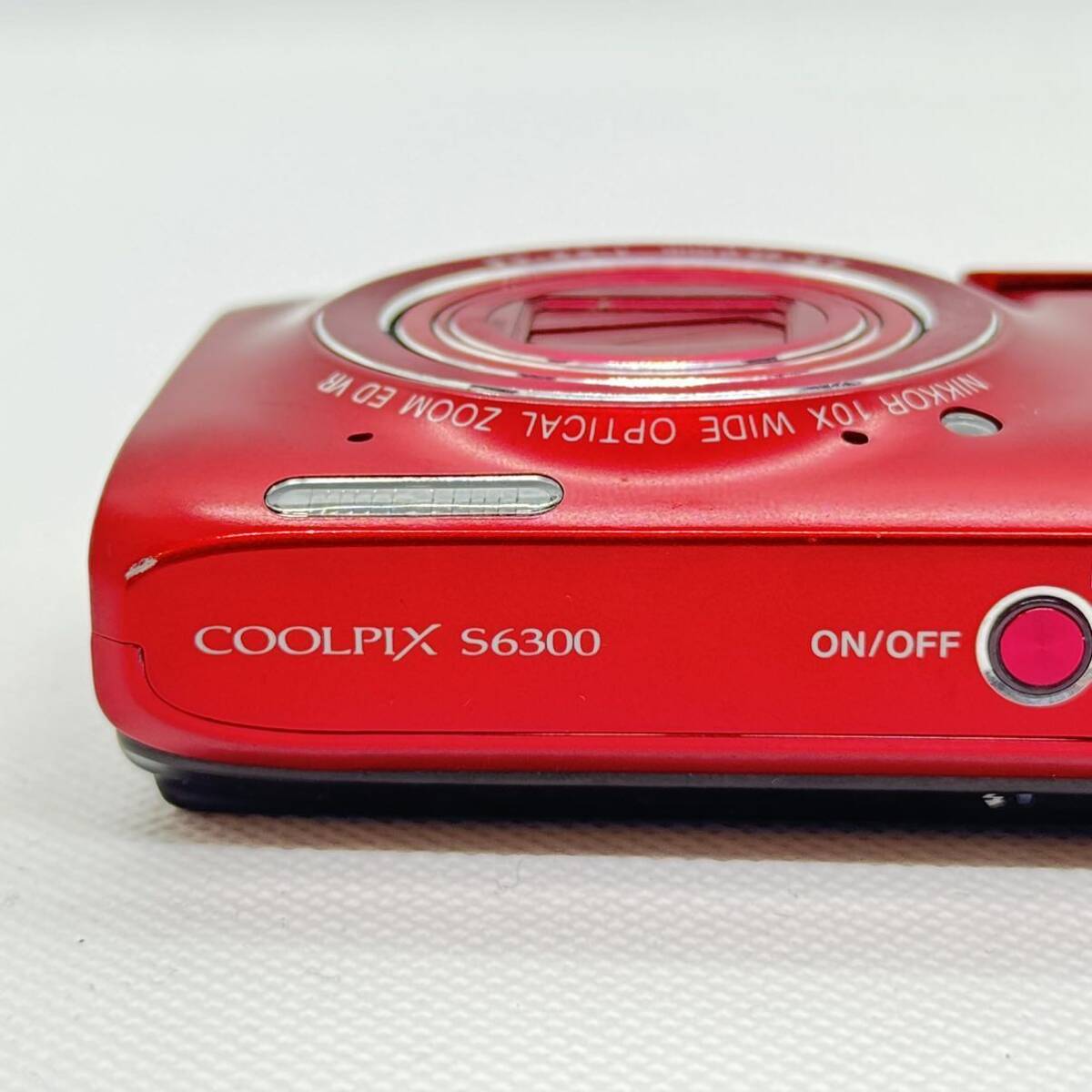 Nikon COOLPIX S6300 コンパクトデジタルカメラ コンデジ デジカメ 本体 レッド ジャンク ニコン の画像4