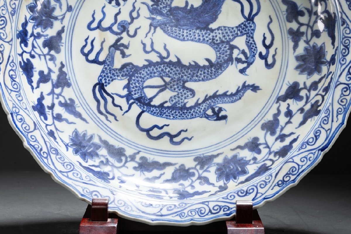 [. old .]. famous collection house purchase goods China .. Akira . history . attaching Tang .. dragon . large plate also box . large plate antique goods old fine art 0210-26H105