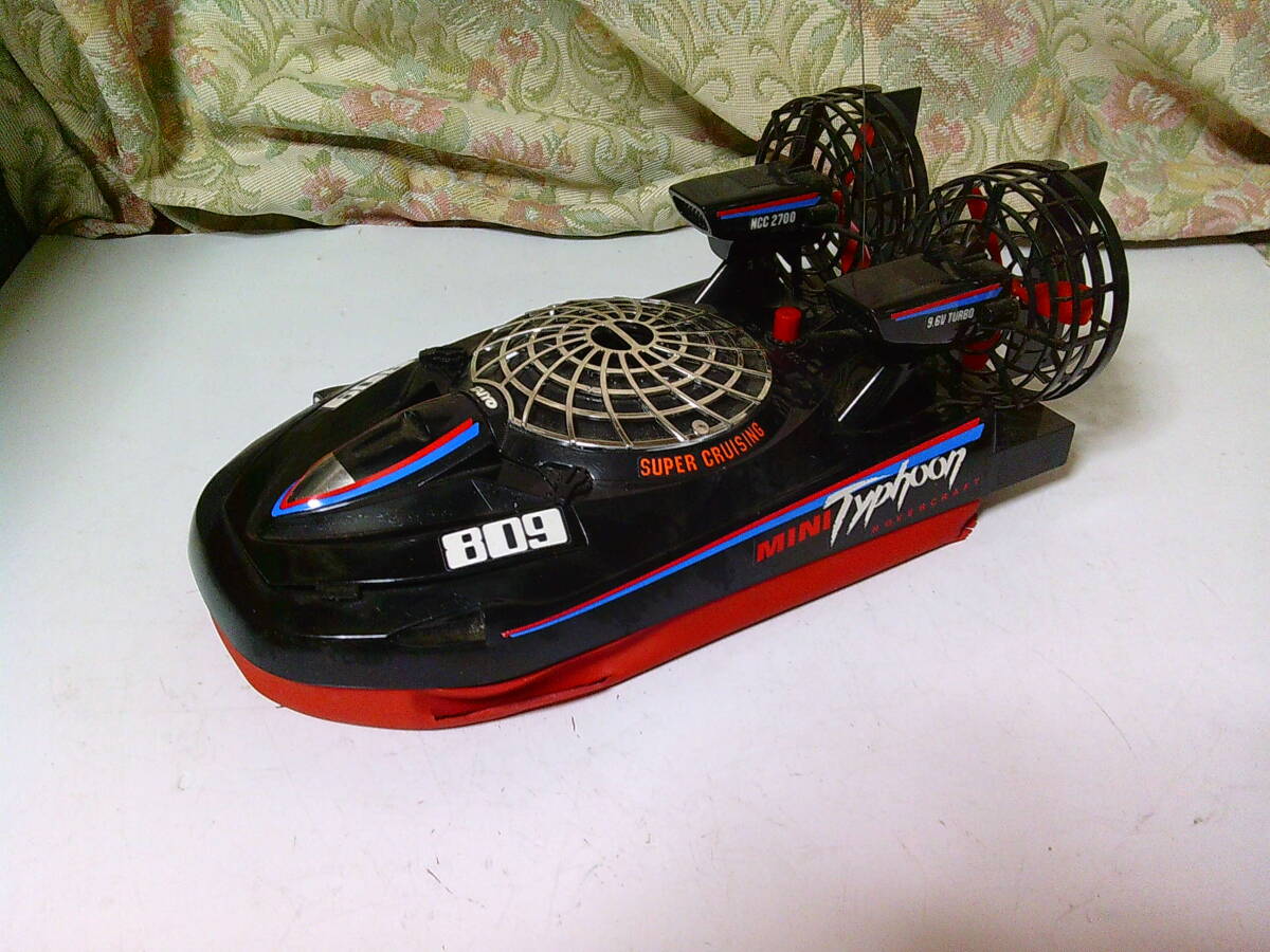 #.-917 toy radio-controller used Taiyo R/C Mini Typhoon Hovercraft water land mileage! manual equipped * total length 327mm overall width 187mm total height 140mm all -ply 1.3kg