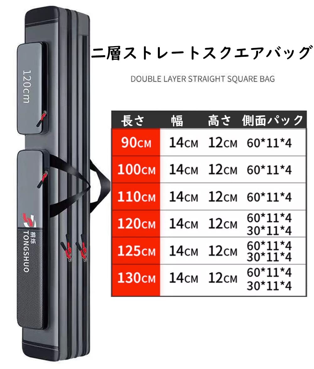 [FMAFNLY] 釣り用ロッドケース 釣り用バッグ フィッシングバッグ ポータブル 釣りロッド 釣り竿 ツール収納袋ロッドケース タックルバッグ_画像6