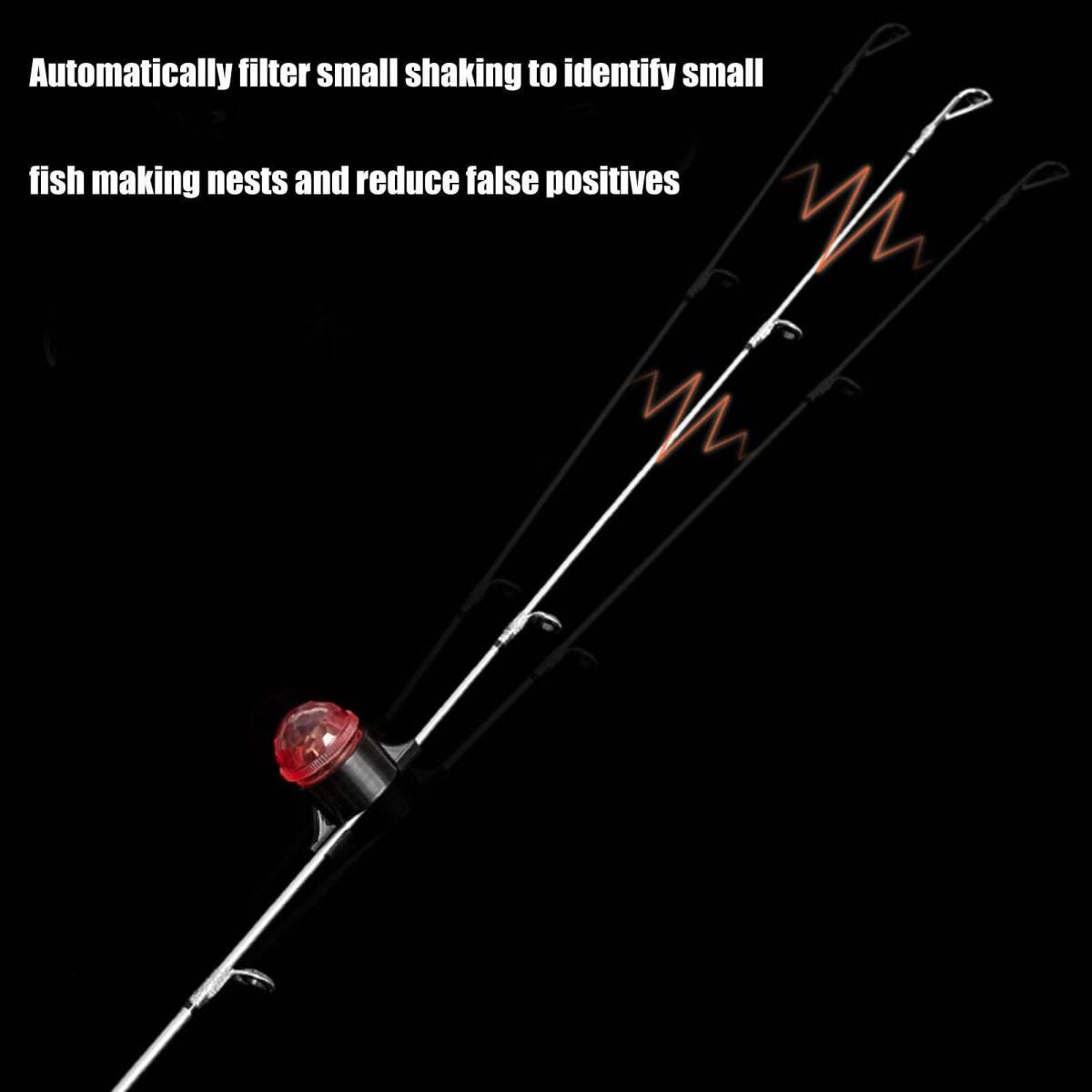 釣り竿アラーム,ポータブル高感度夜間集魚灯 4 個 | 釣り具、夜釣り小物、夜用集魚灯、あらゆる釣りシーンに対応_画像5