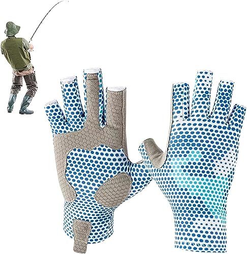 フィッシンググローブ UVカット手袋 釣りグローブ UVカット サマーグローブ 釣り UPF50+/日焼け防止 フィンガーレス 吸水速乾 滑り止め_画像5