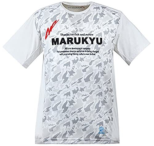 マルキュー(Marukyu) フィッシングギア 氷瀑Tシャツ MQ-01 ホワイトカモ 4L_画像1