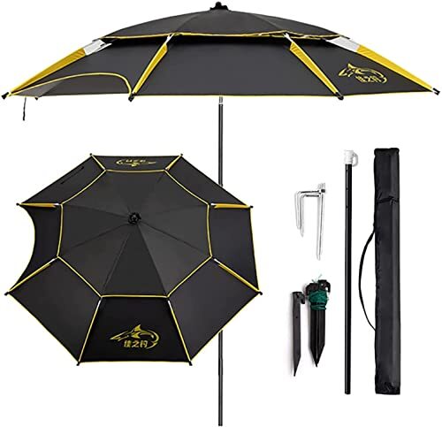 クリスマスファッション 釣り部品 釣りの傘の厚い折りたたみ日焼け止め、防風、雨プルーフ傘の大きなパラソル フィッシングテント JSY (Size 2.0m : その他