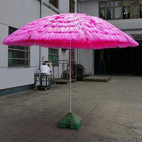 Garden Paraso, Outdoor Pink PP Simulation Straw, Artificial Straw Umbrellas For Gardens/balconies/terraces/courts_画像3