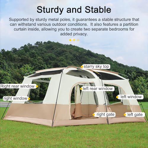 オープンセール 福袋 Camping HEIYE Tent 大型 2部屋付き 旅行キャンプテント その他