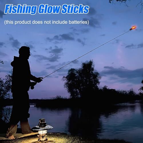 Lzcxszzm 3 個釣りランプ電気 LED スティックライト夜の釣り具アクセサリー発光フロート (点灯、フラッシュ、2_画像4