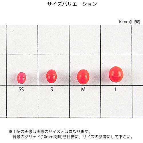 TAKAMIYA(タカミヤ) H.B CONCEPT フカセシモリ 楕円 JJ-0012 蛍光レッド SS_画像2