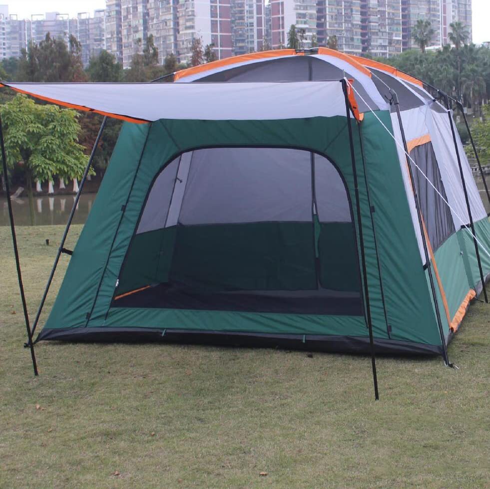 独立型2ドアテント、キャンプテント、キャンプ用品付き、防水、二重構造、アウトドア、ピクニック、キ_画像7