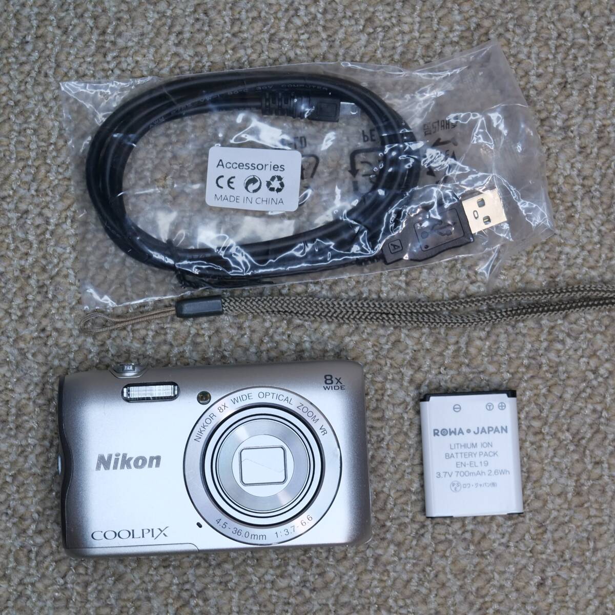 【赤外線改造カメラ933】Wi-Fi対応 Nikon COOLPIX A300（シルバー）の画像2