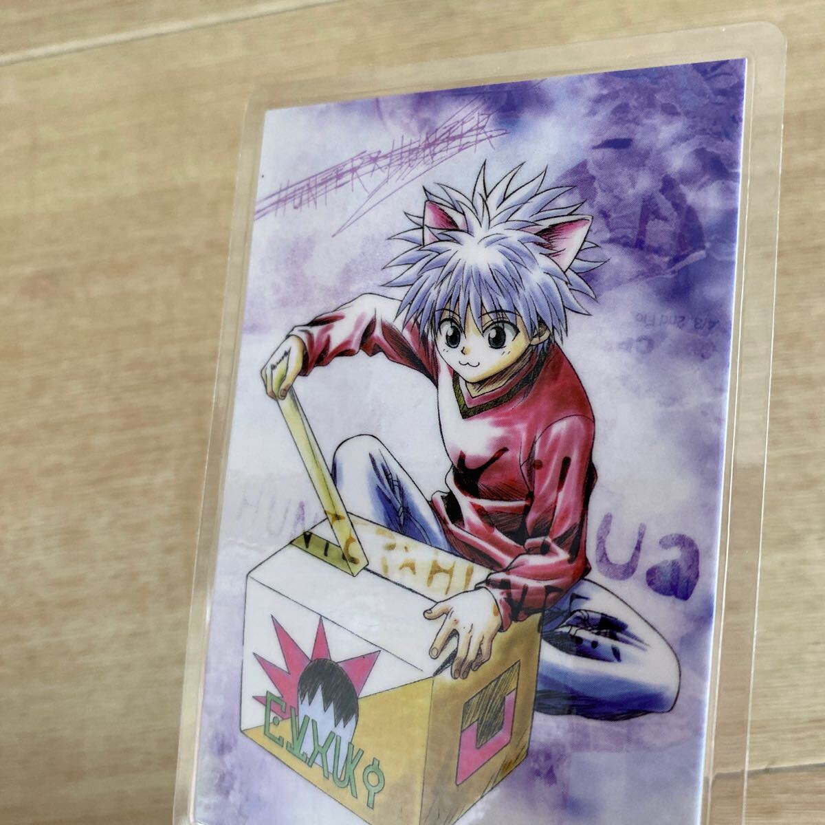 HUNTER×HUNTER ハンターハンター ラミネートカード ムービック 4種 ゴン レオリオ クラピカ キルア アニメ ラミカ カードダス 美品〜並上の画像10