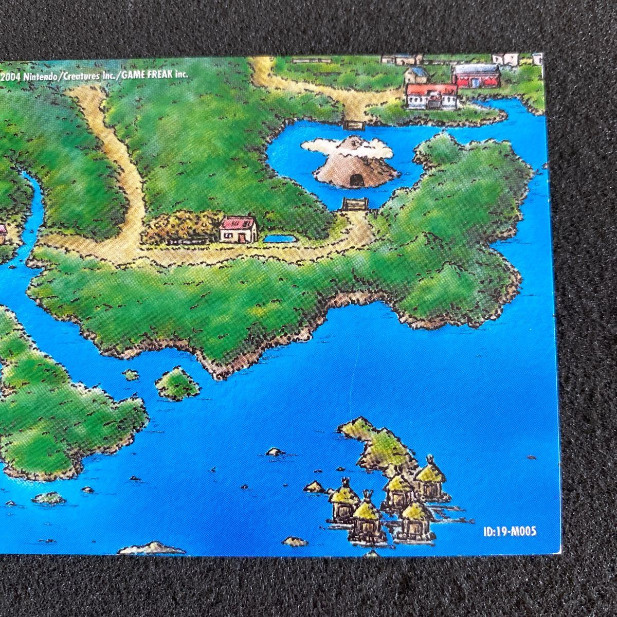  Pokemon Battle Card e + emerald map card M005 nintendo game GBA Pocket Monster anime Carddas average on goods 
