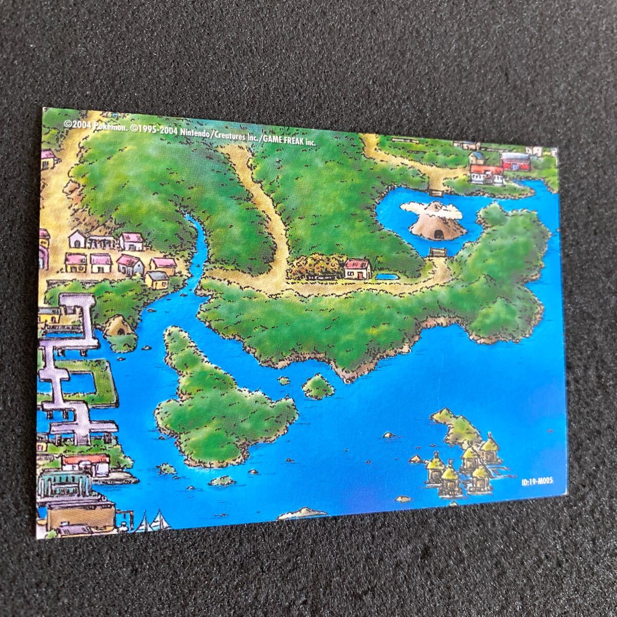  Pokemon Battle Card e + emerald map card M005 nintendo game GBA Pocket Monster anime Carddas average on goods 
