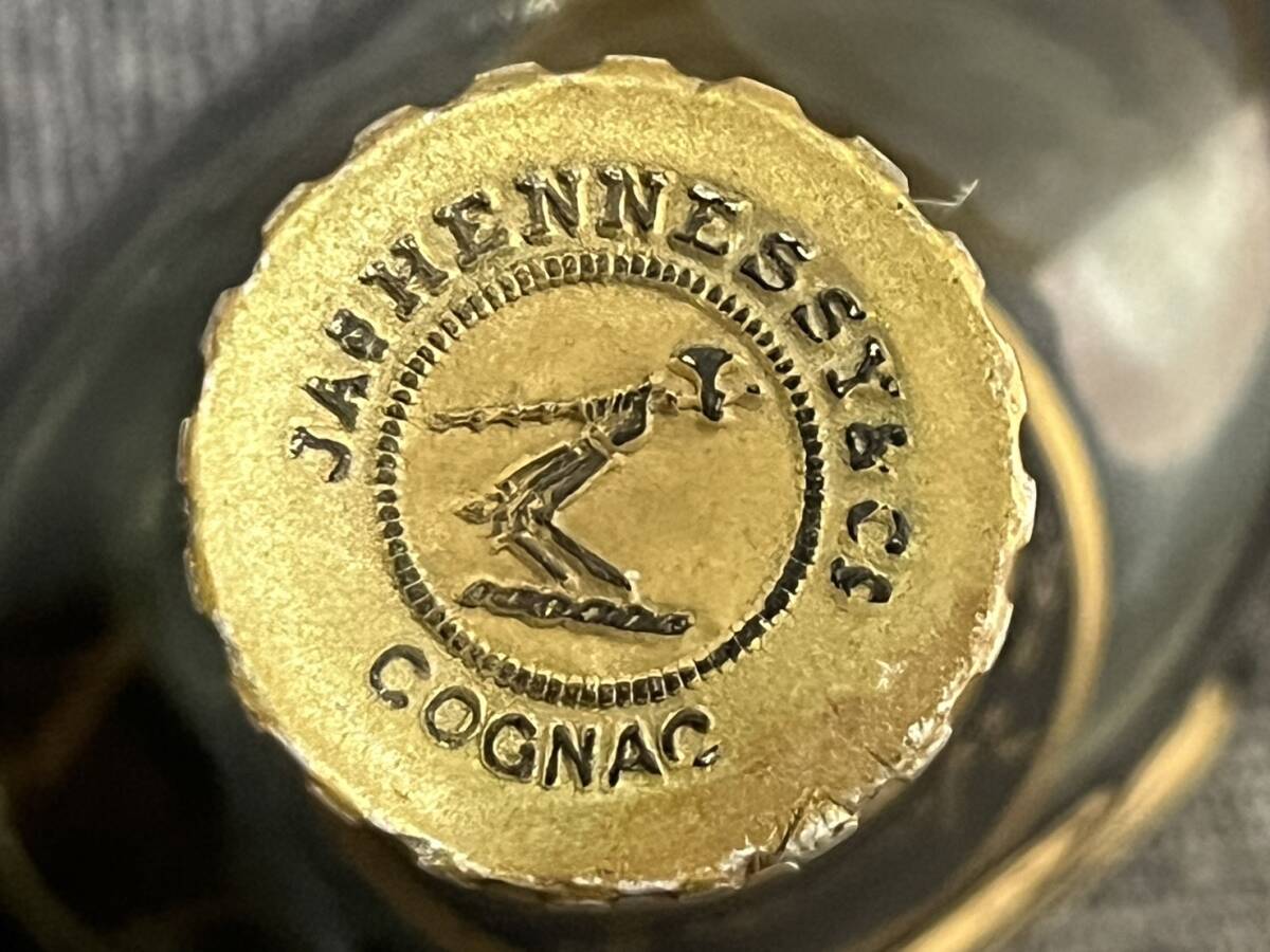 【APS 8589】1円～ JAs. HENNESSY ジャズ ヘネシー XO 旧ボトル グリーンボトル 金キャップ 700ml 40% 古酒 未開栓 現状品_画像7