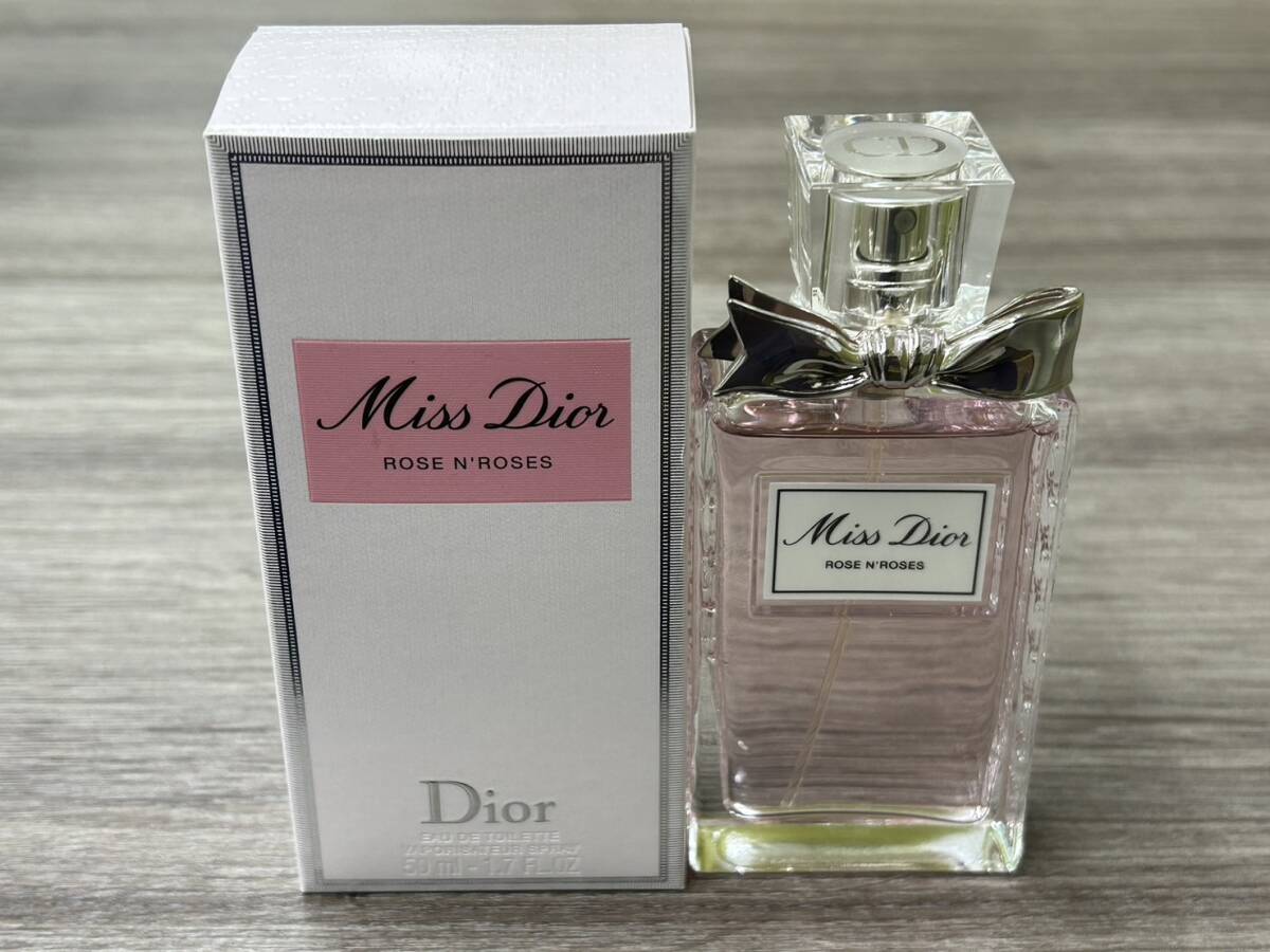 【GO 6622】1円～ Dior ミスディオール ローズ＆ローズ オードゥトワレ 香水 50ml 残量多 コスメ 中古 現状品_画像1