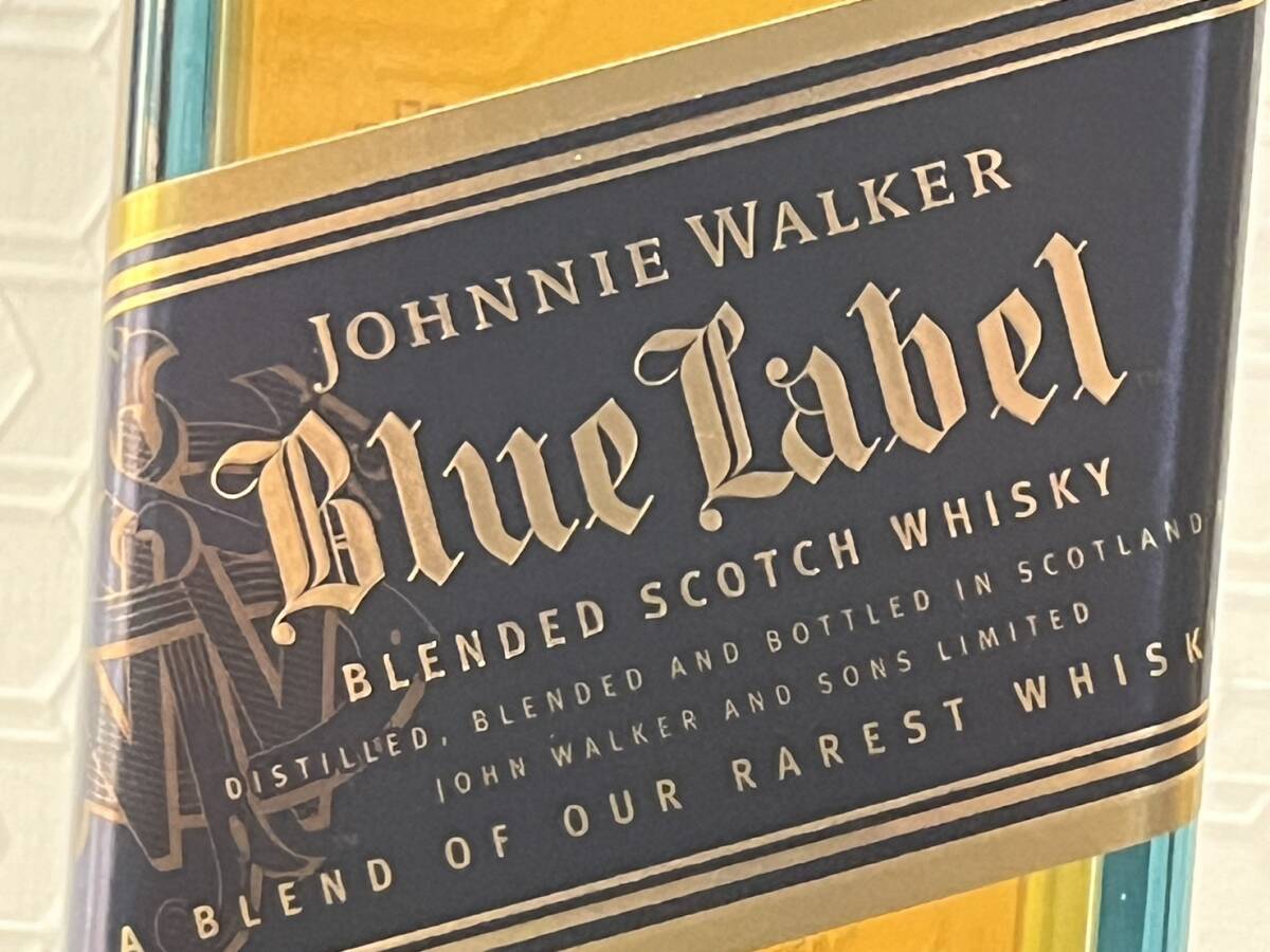 【APS 8799】１円スタート 未開栓 Johnnie Walker Blue Label ジョニーウォーカー ブルーラベル 青ラベル ウイスキー 750ml 40% 古酒 箱付の画像9