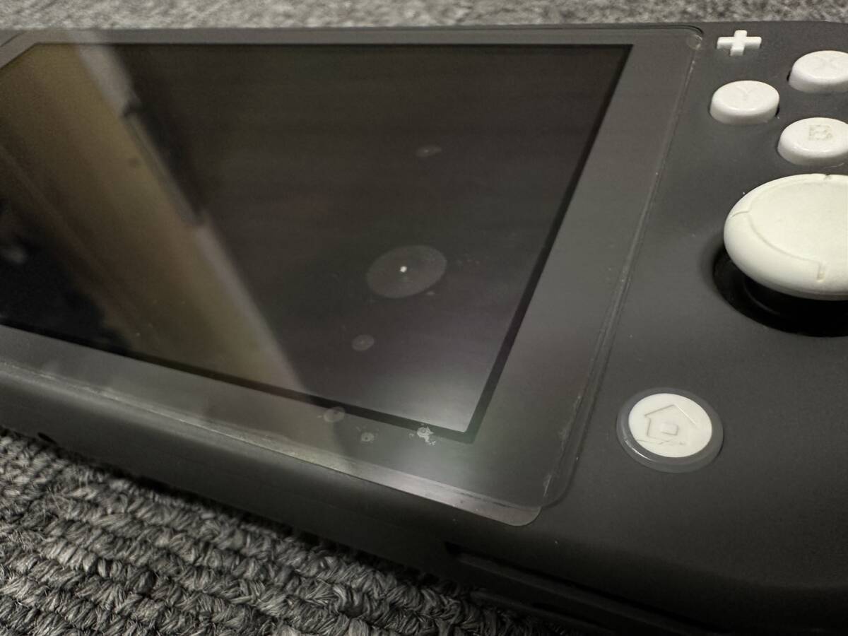 【AS 22881】1円スタート 任天堂 Nintendo Switch Lite スイッチライト グレー HDH-001 充電器有 SD SKYRIM スカイリム ソフト付き 現状品の画像2