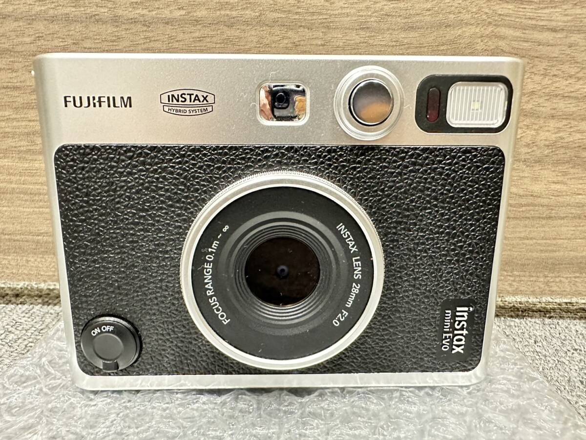 【AS 22516】1円スタート FUJIFILM フジフィルム instax mini Evo チェキ ハイブリットインスタントカメラ フィルム残有 起動確認済 現状品