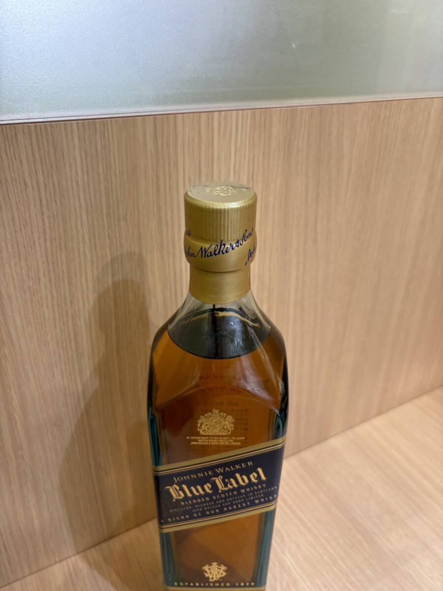 【APS 8781】1円～ スコッチ ウィスキー ジョニーウォーカー Johnnie Walker 1820 750ml 43度 ブルーラベル 箱あり 洋酒 未開栓 現状品の画像5