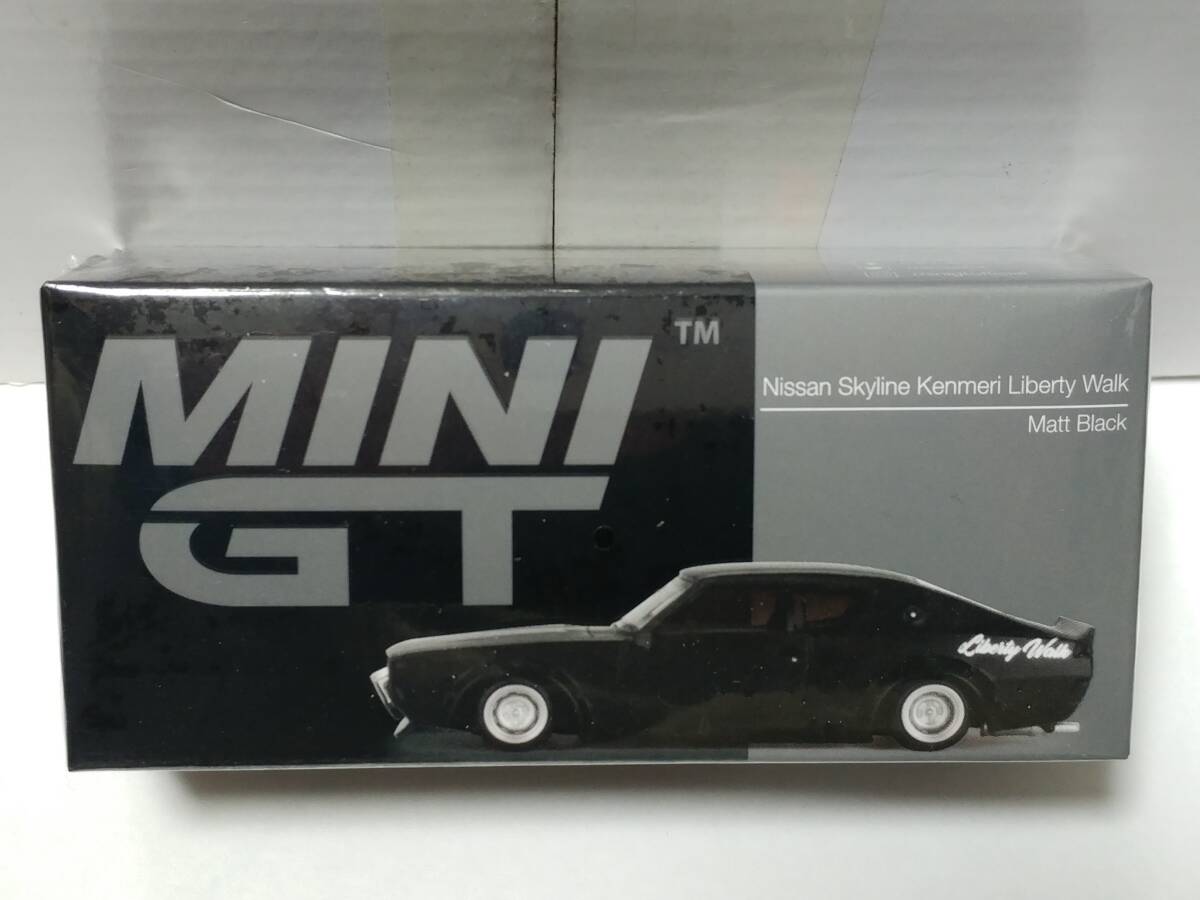 MINI GT 1/64 日産 ケンメリ リバティーウォーク マットブラック 右ハンドル MGT00655の画像1