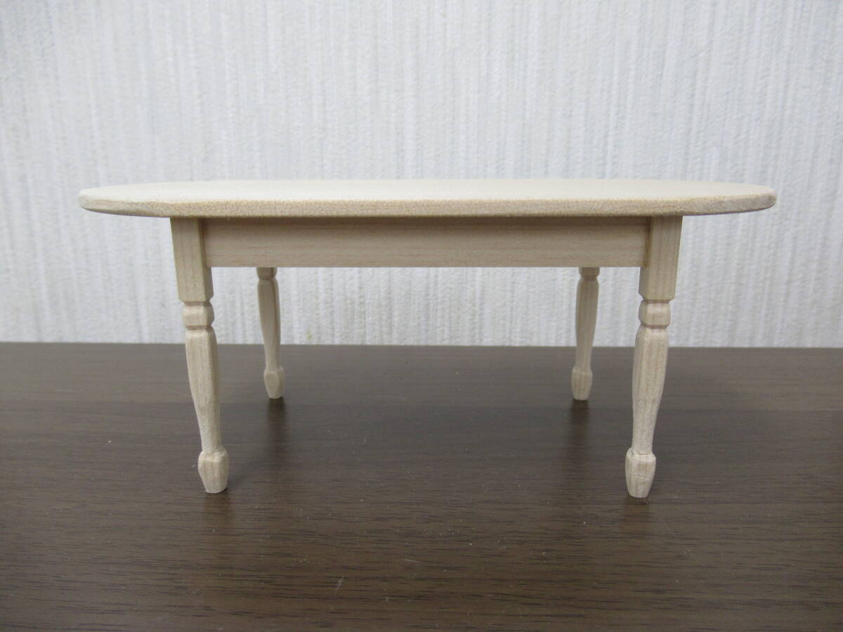 hand made * miniature *1/12 scale * wooden furniture * dining table *A