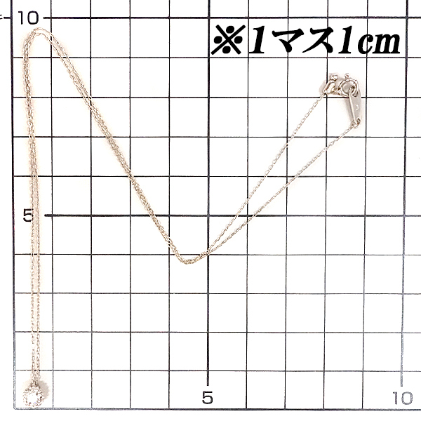 カシケイ ブラウンダイヤモンド ミルネックレス K18BG 一粒石 ミル打ち ブランド Kashikey 送料無料 美品 中古 SH107514_画像2