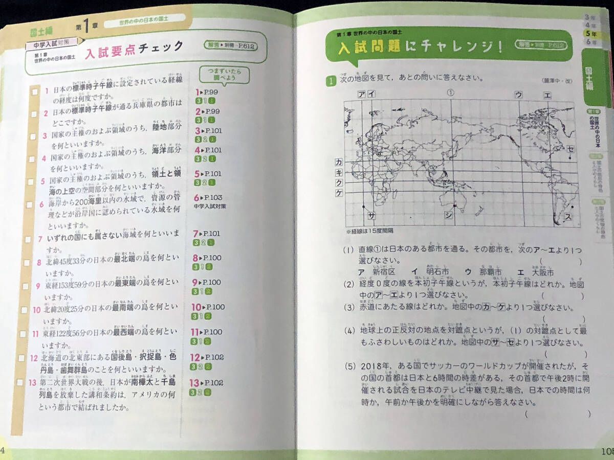 【中古美品】中学受験参考書10冊セット 自由自在シリーズ、なるほど！理科、わかる社会、SAPIX社会コアプラス、人体のしくみドリルの画像4