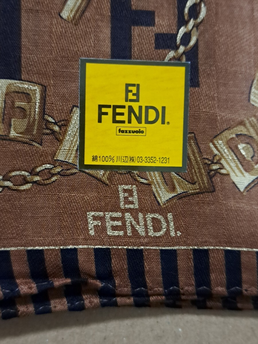 FENDI フェンディ ハンカチ 2枚組 綿の画像2