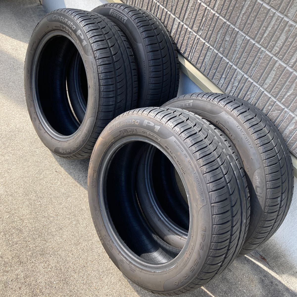 【送料無料】バリ山 21年製 PIRELLI ピレリ チントゥラートP1ヴェルデ 195/55R16 87H CintuRate P1 VERDE 4本 BMW MINI 承認タイヤの画像10