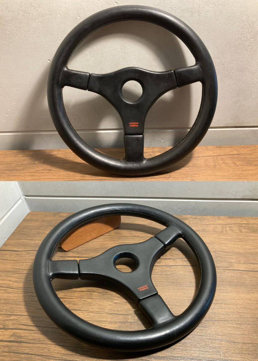 MOMO "Momo" steering wheel master master NARDI Nardi italvolantiPersonal cobra Cobra Ghibli3 Ghibli 3 rare that time thing JDM old car highway racer 
