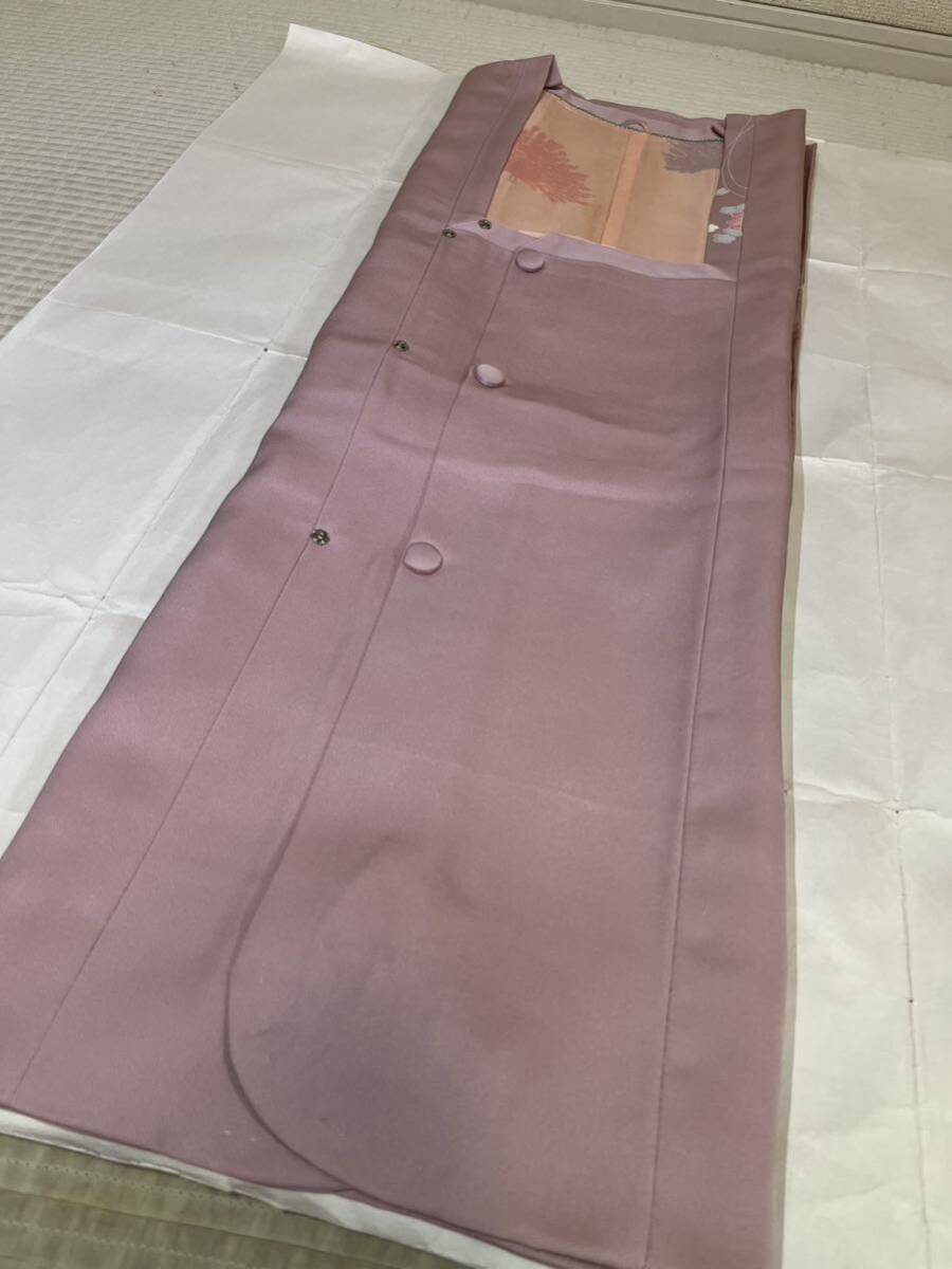羽織り 道行 正絹 菊 花 華 紫色地 着物 和服 和装 着物コーデ リメイク 衣装 百貨店 高級の画像1