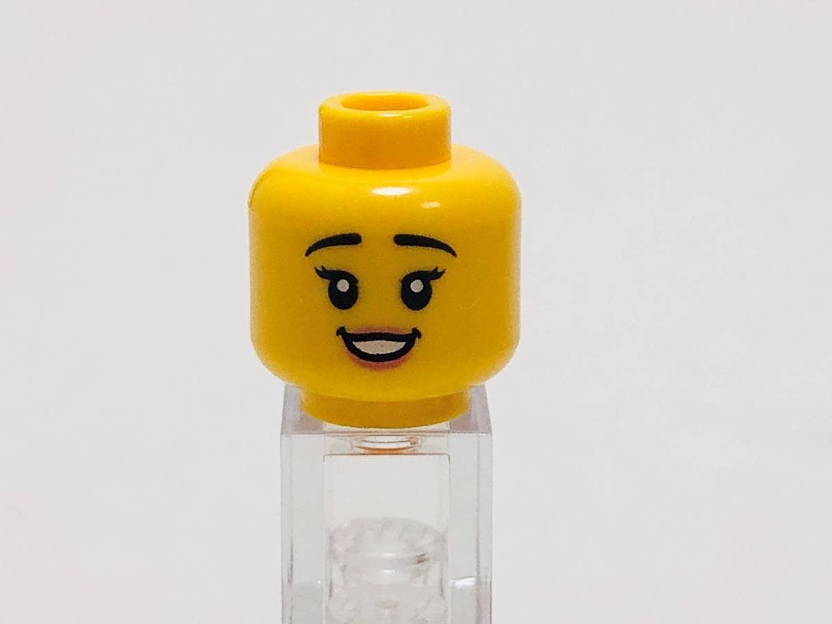 【新品未使用】レゴ LEGO ミニフィグ ヘッド 頭 34 下がり眉毛 下眉 女性 シティ ダブルヘッドの画像1